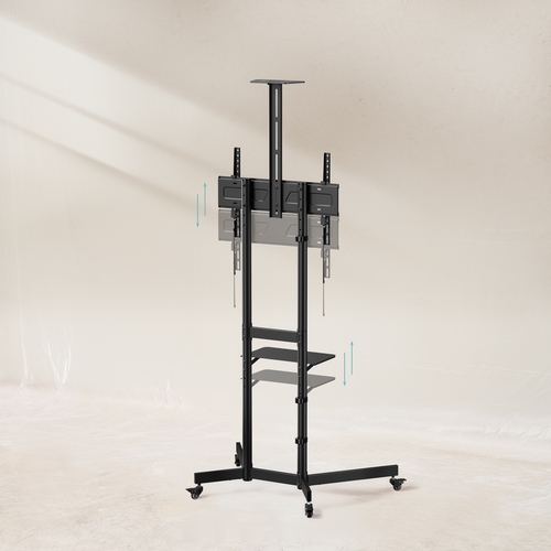 SOPORTE SUELO RUEDAS "NEFERTITI", 37-70", NEGRO - Imagen 4