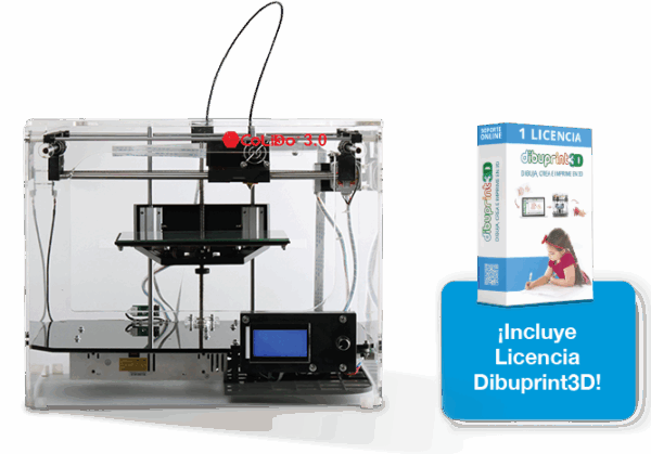 IMPRESORA 3D COLIDO 3.0 + DIBUPRINT BASIC